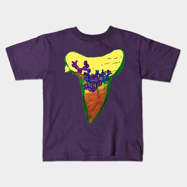 Shark Tooth Terrarium 6 Kids T-Shirt by RaLiz